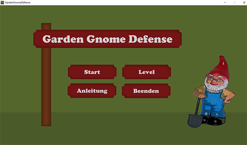 GardenGnomeDefense Startscreen